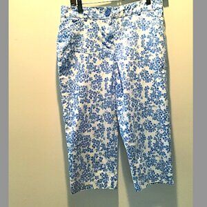 Kim Rogers Blue and White Crops